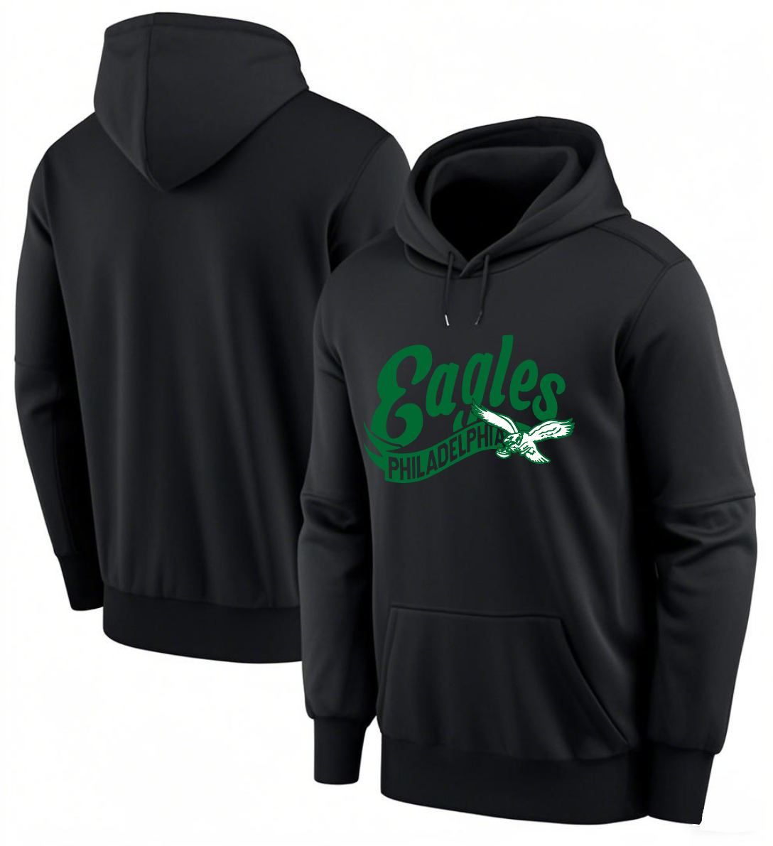 Men 2025 Philadelphia Eagles black hoodie style 20